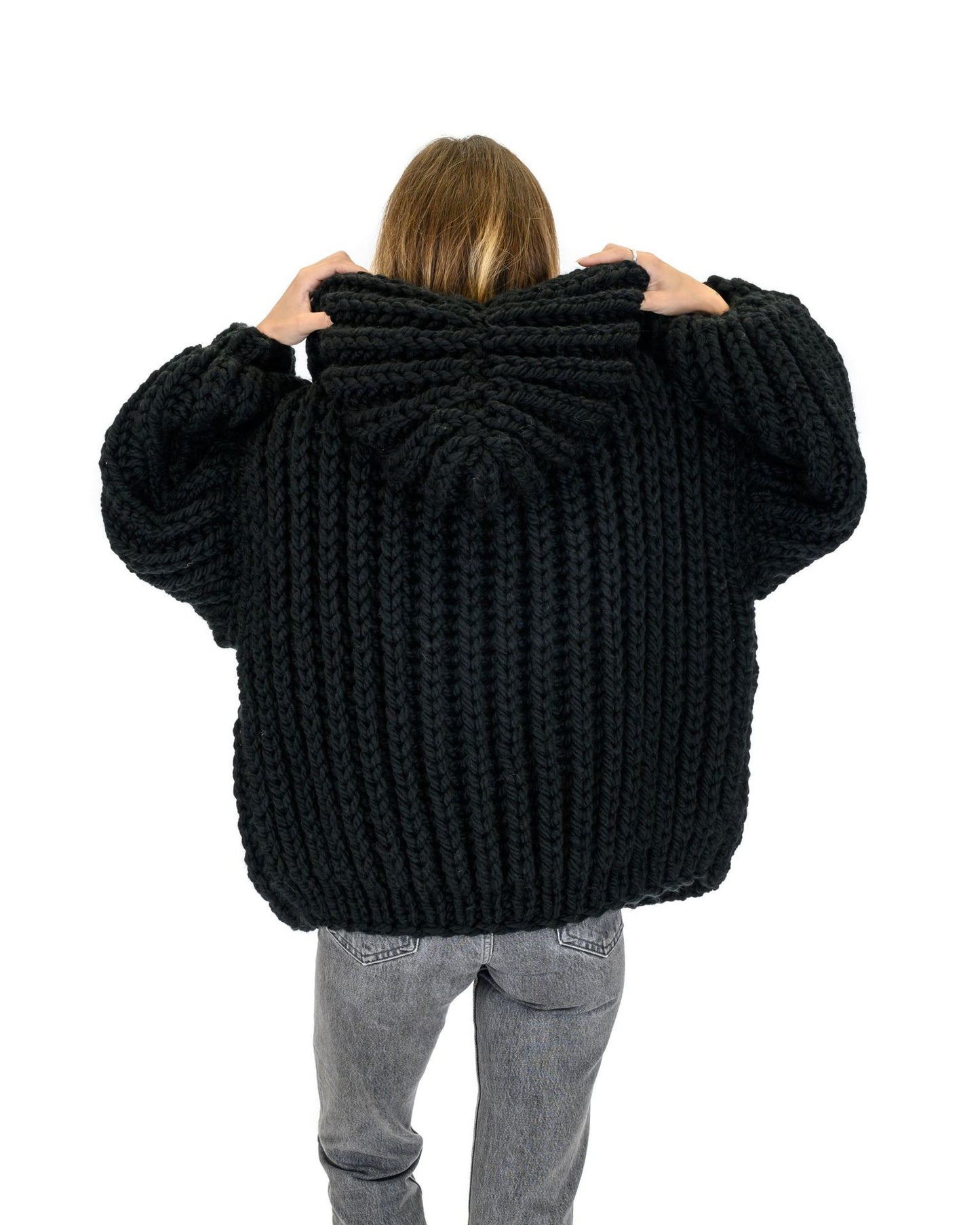 Chunky Knit Hooded Coat - Your Cozy Autumn & Winter Essential