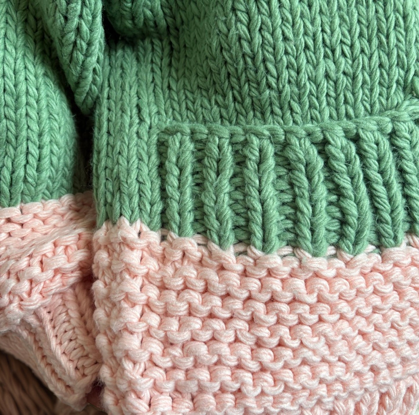 Color - Block Chunky Knit Cardigan