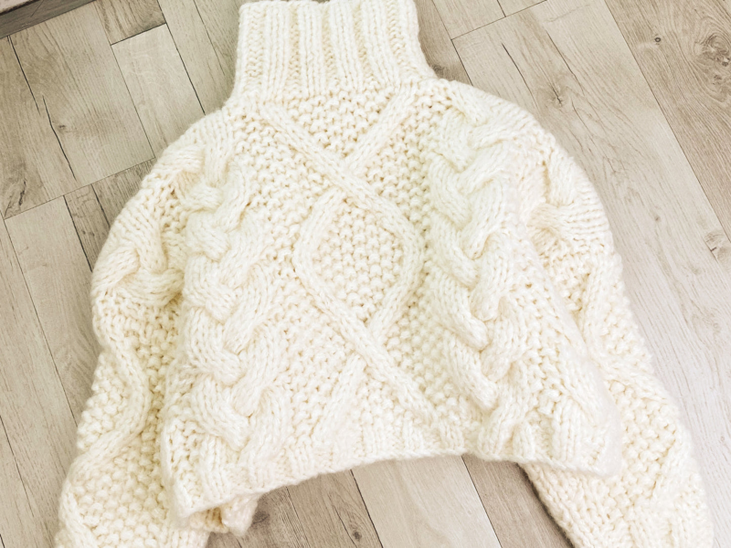 Chunky Cable Knit Turtleneck Sweater