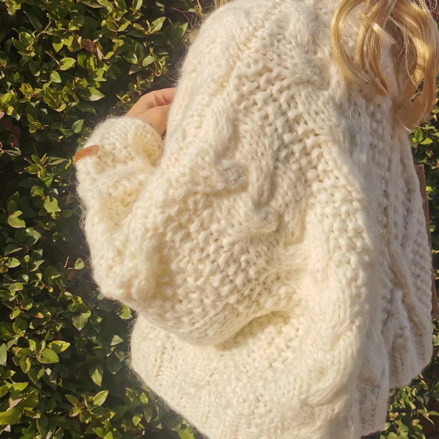 Chunky Cable Knit Turtleneck Sweater