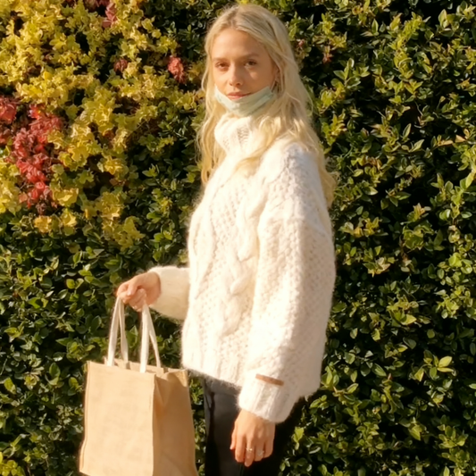 Chunky Cable Knit Turtleneck Sweater