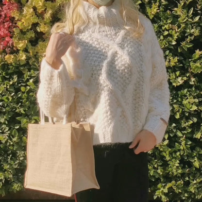 Chunky Cable Knit Turtleneck Sweater